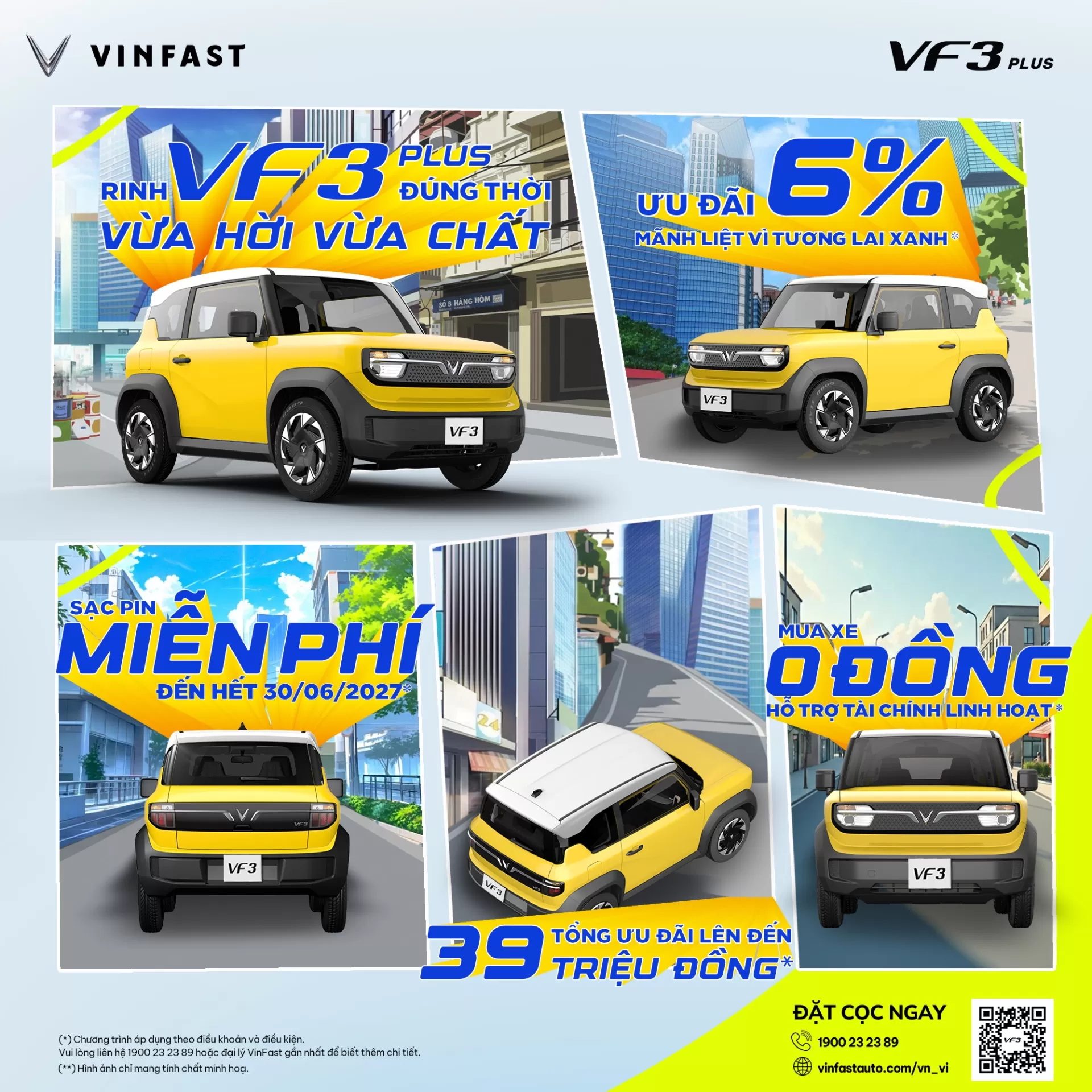 RINH VF 3 PLUS ĐÚNG THỜI - VỪA HỜI VỪA CHẤT