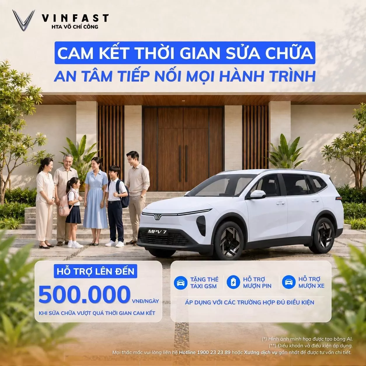 Dịch Vụ Sửa Chữa Xe Điện VinFast Võ Chí Công | Cam Kết Thời Gian & Quyền Lợi